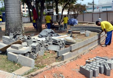 Barra Mansa: Obra da Praça das Nações Unidas está em fase avançada