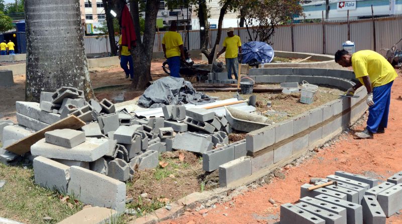 Barra Mansa: Obra da Praça das Nações Unidas está em fase avançada